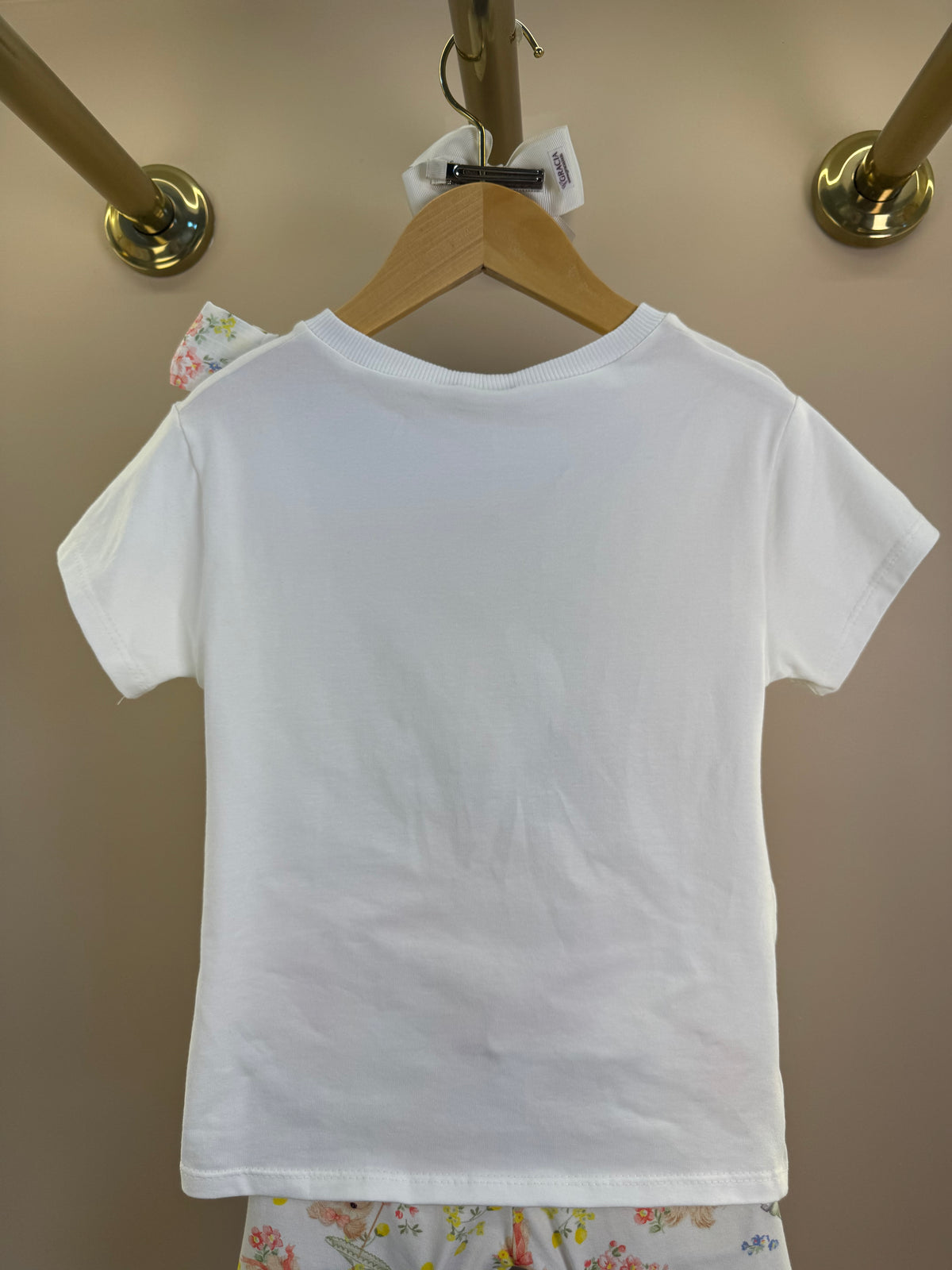 Conjunto Infantil Blusa Laço Maxxi Lateral e Shorts Legging - Petit Cherie