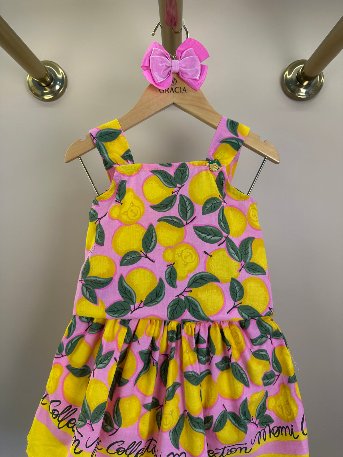 Conjunto Infantil Blusa e Saia Estampa Fruit Bear - Momi