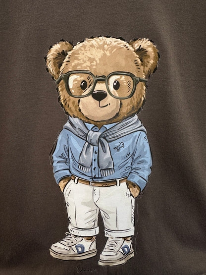 Camiseta  Infantil Algodão Teddy  Faria Grafite - Dame
