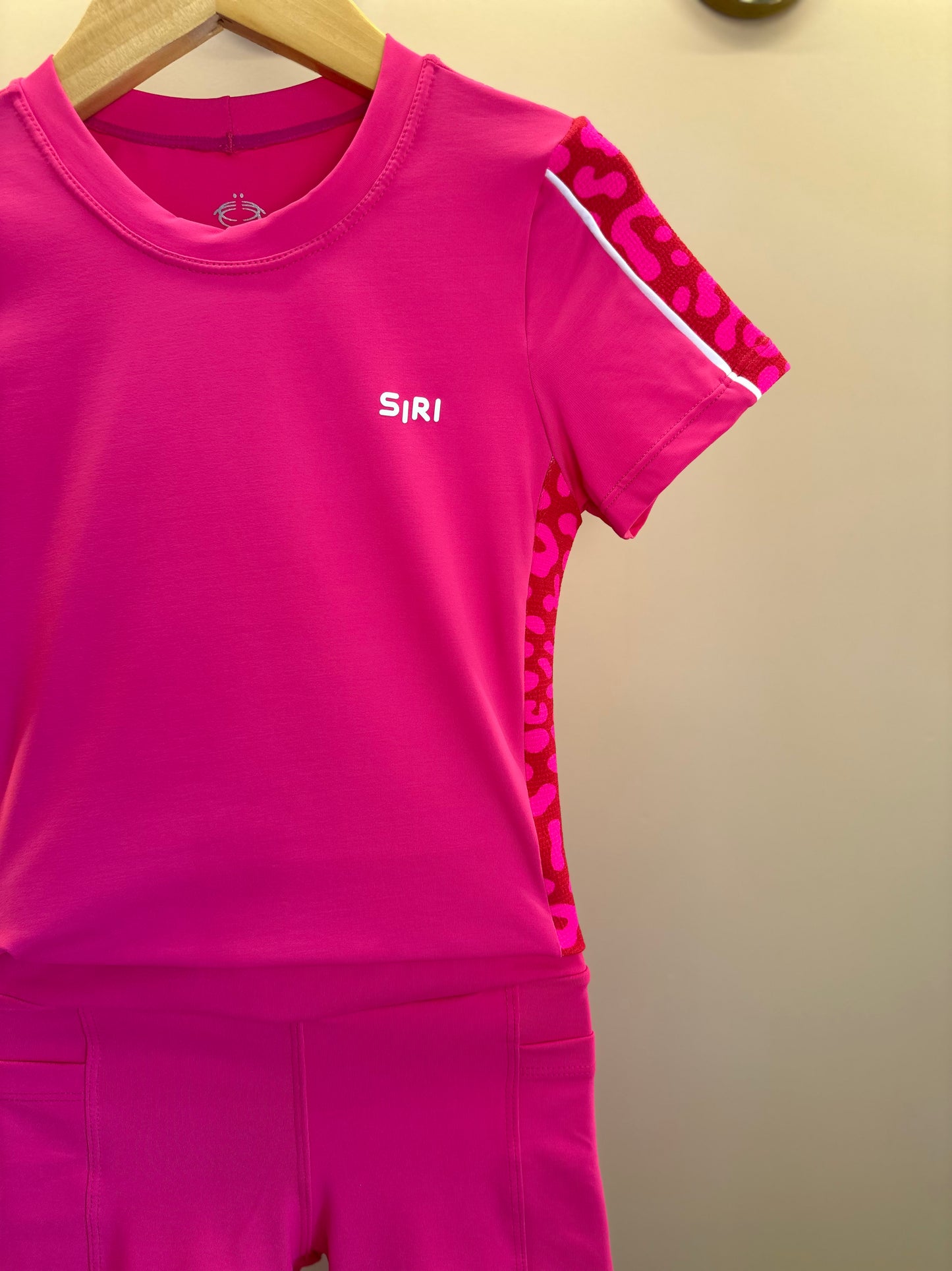 Conjunto Infantil Blusa Bia e Bermuda Eloisa Maxxi Oncinha Pink - Siri Sport