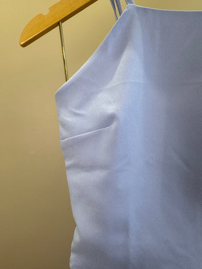 Conjunto Teen Blusa Cropped e Saia de Crepe - Vanilla Cream