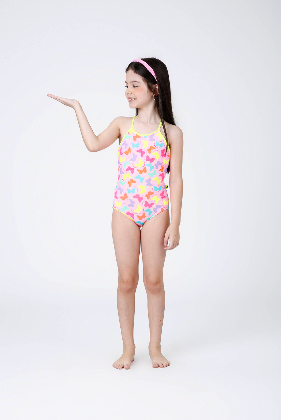 Maiô Infantil Bela Aplic Hot Est Borboleta - Siri Kids