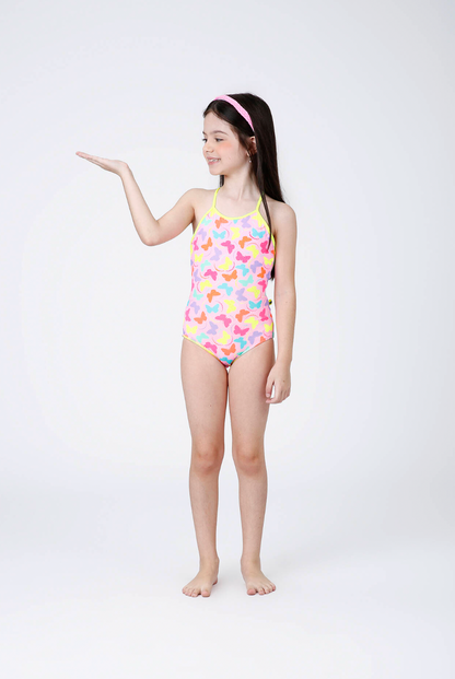 Maiô Infantil Bela Aplic Hot Est Borboleta - Siri Kids