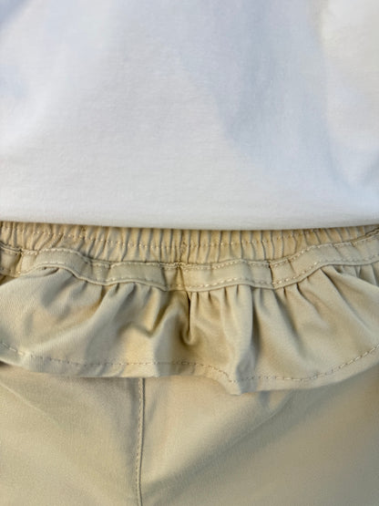 Blusa Infantil Cotton Ursinhas Laços de Cristais e Short Infantil Sarja Babados Ursinhos e Cristais - Pituchinhus