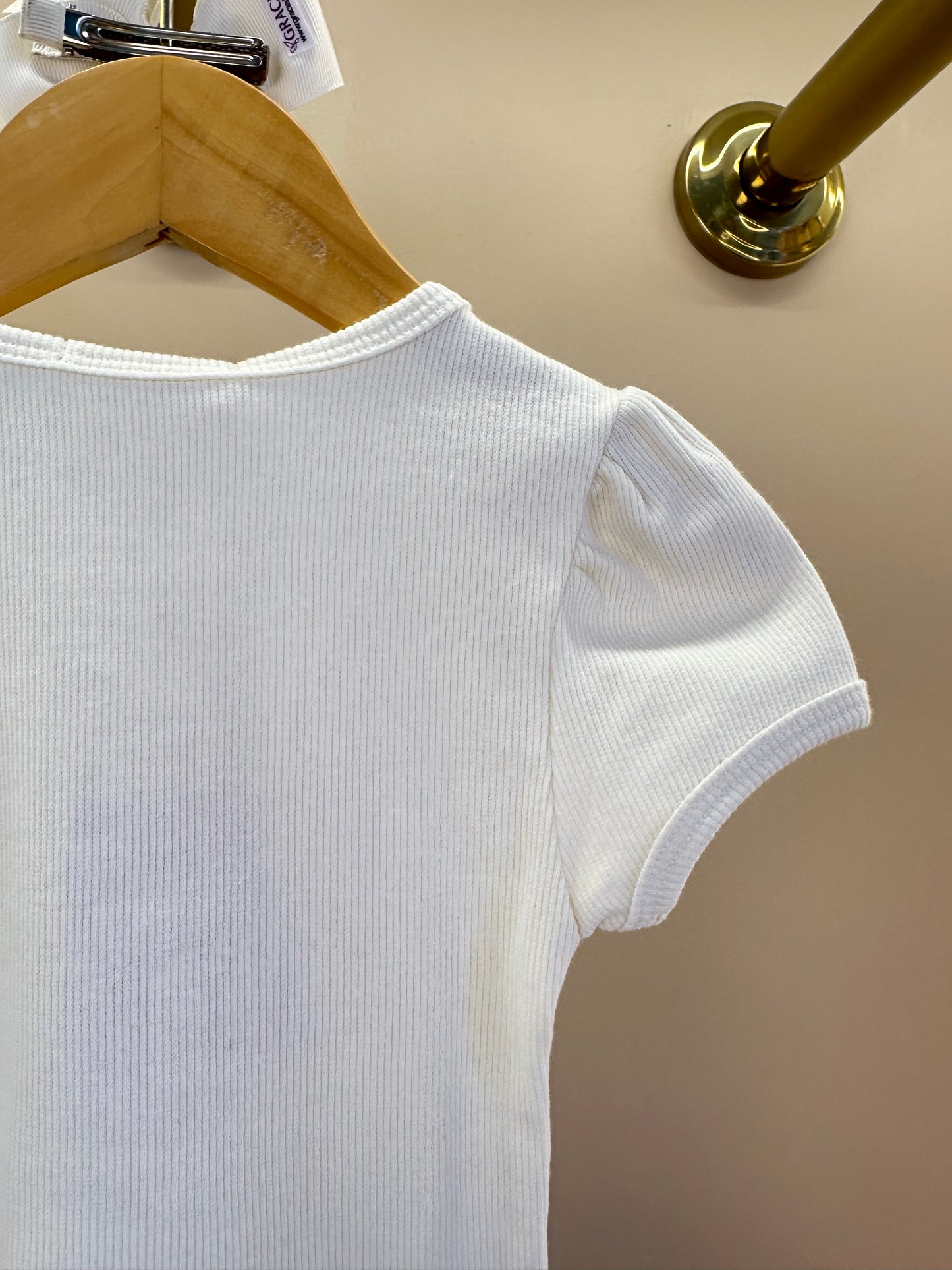 Blusa Infantil Off White de Renda nas Laterais - Gabriela Aquarela