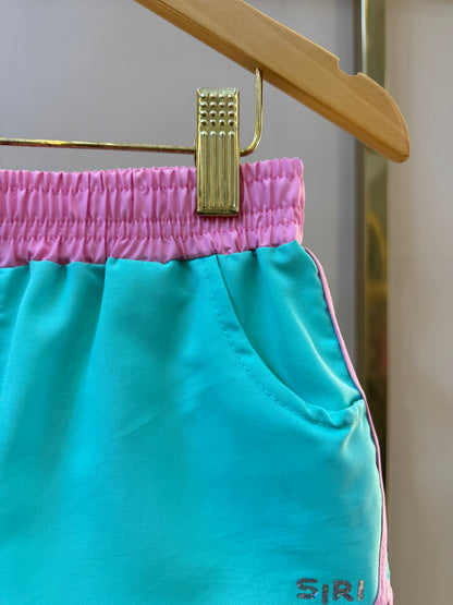Shorts Infantil Letícia Verde Claro - Siri Kids