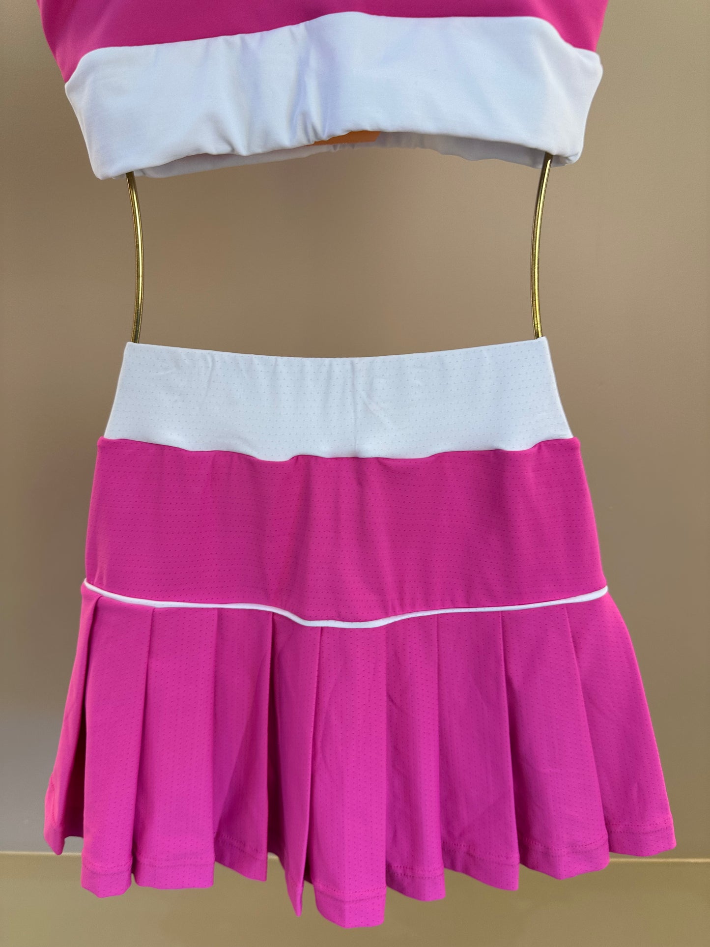 Conjunto Infantil Top Sara Six e Saia Fernanda Dry Badminton - Siri Sport