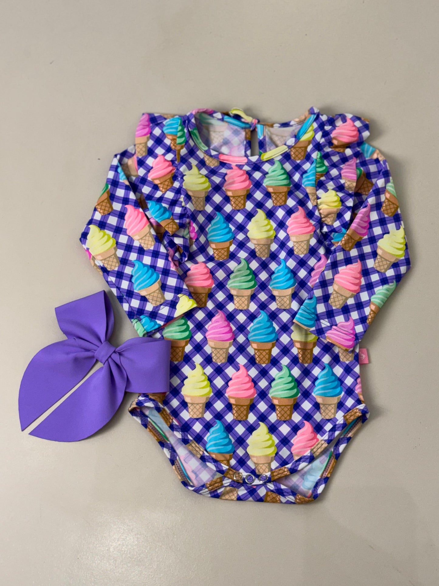 Body Bebê Jaque Ice Cream - Siri Kids