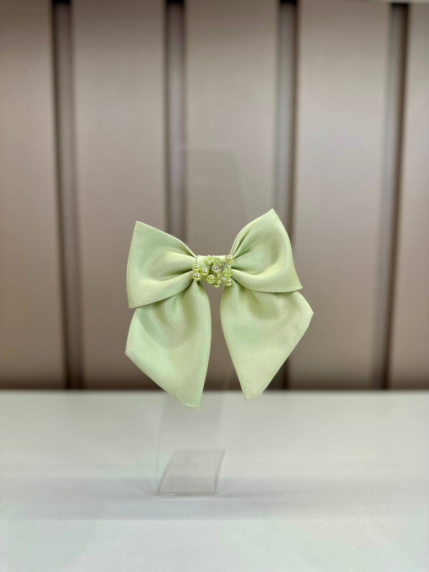 Laço Infantil Bouquet Flores Verde - Mio bebê