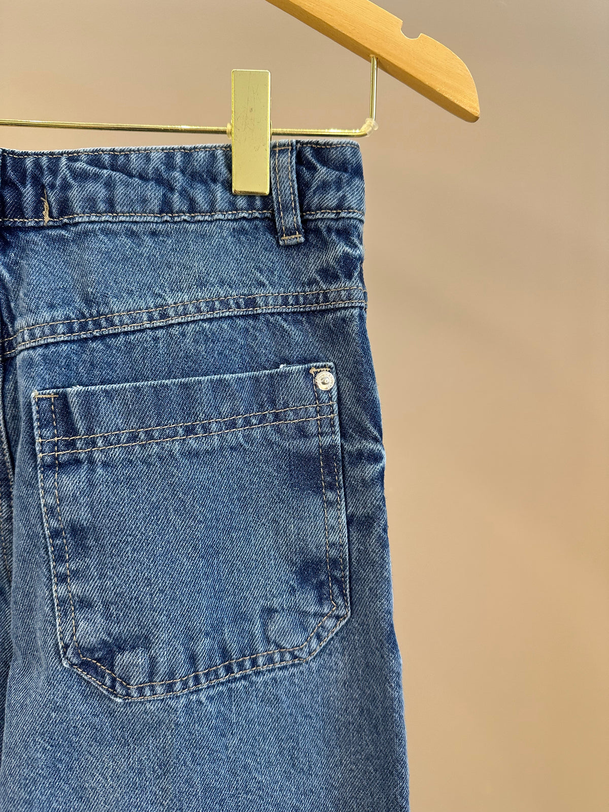 Calça Jeans Teen Modelagem Reta - Vanilla Cream