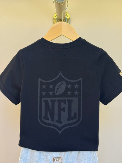 Conjunto Infantil Camiseta Algodão Jogador NFL e Bermuda Packers NFL Cinza - Dame