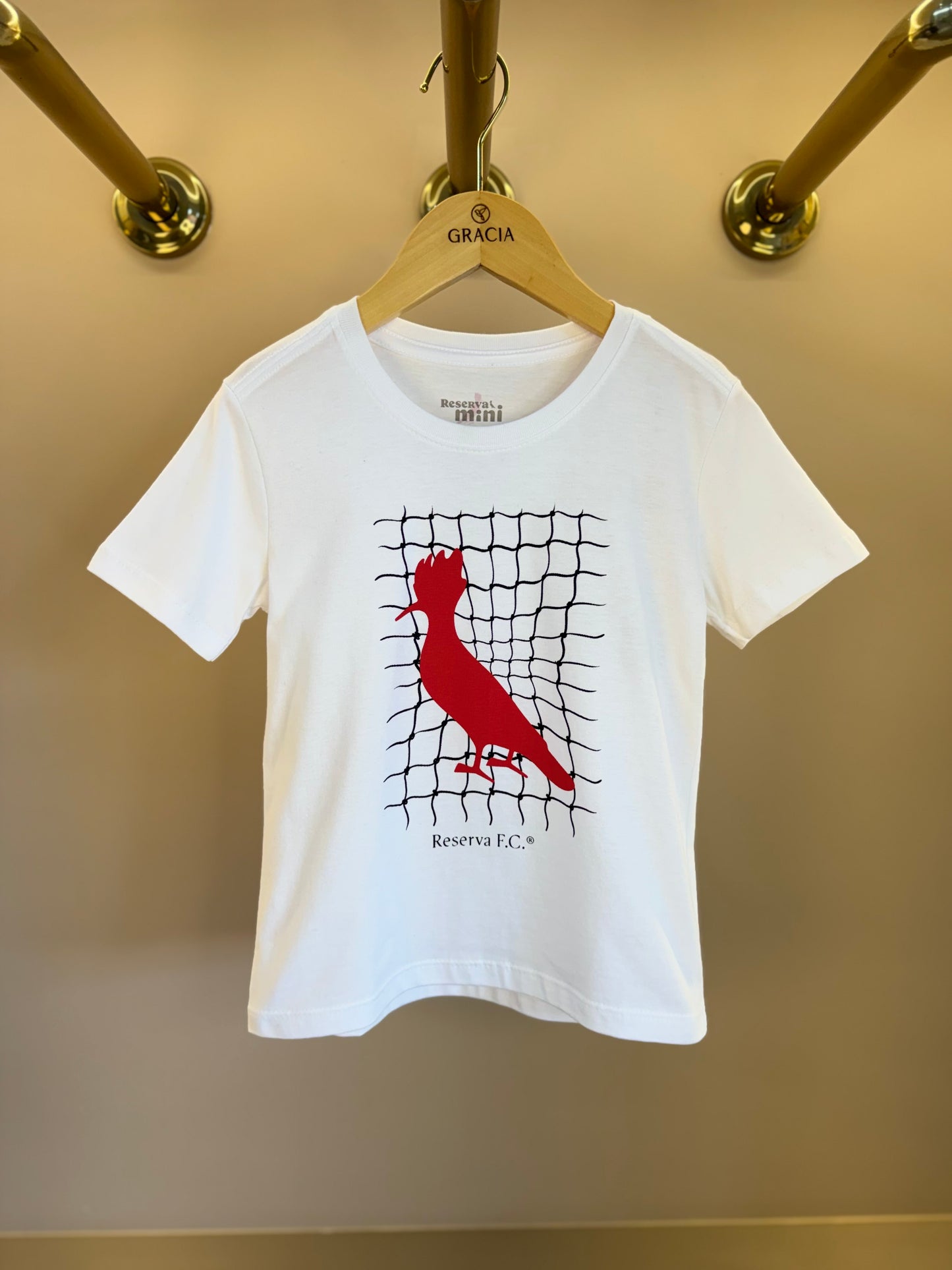 Camiseta Infantil Pica-Pau Rede Off White - Reserva Mini
