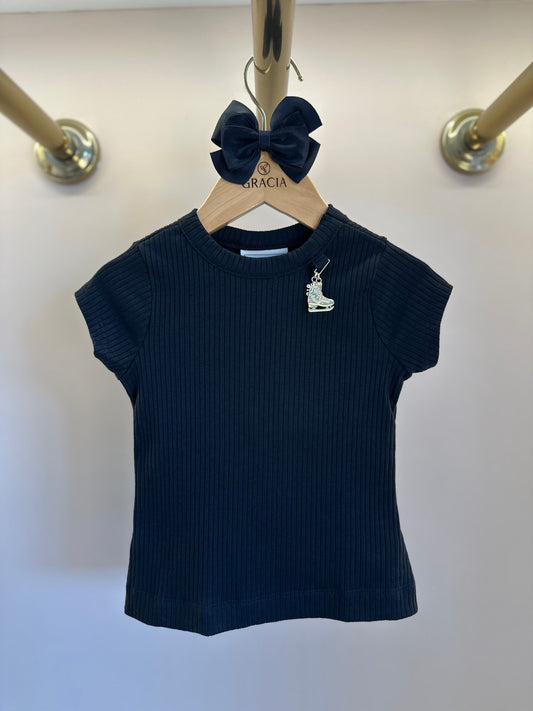 Blusa Infantil Essentials Mini-jóia Preta - Animê
