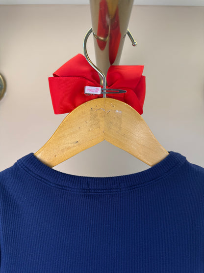 Vestido Infantil Tule Estampado Com Aplicação de Crochê e Laço de Vies - Luluzinha