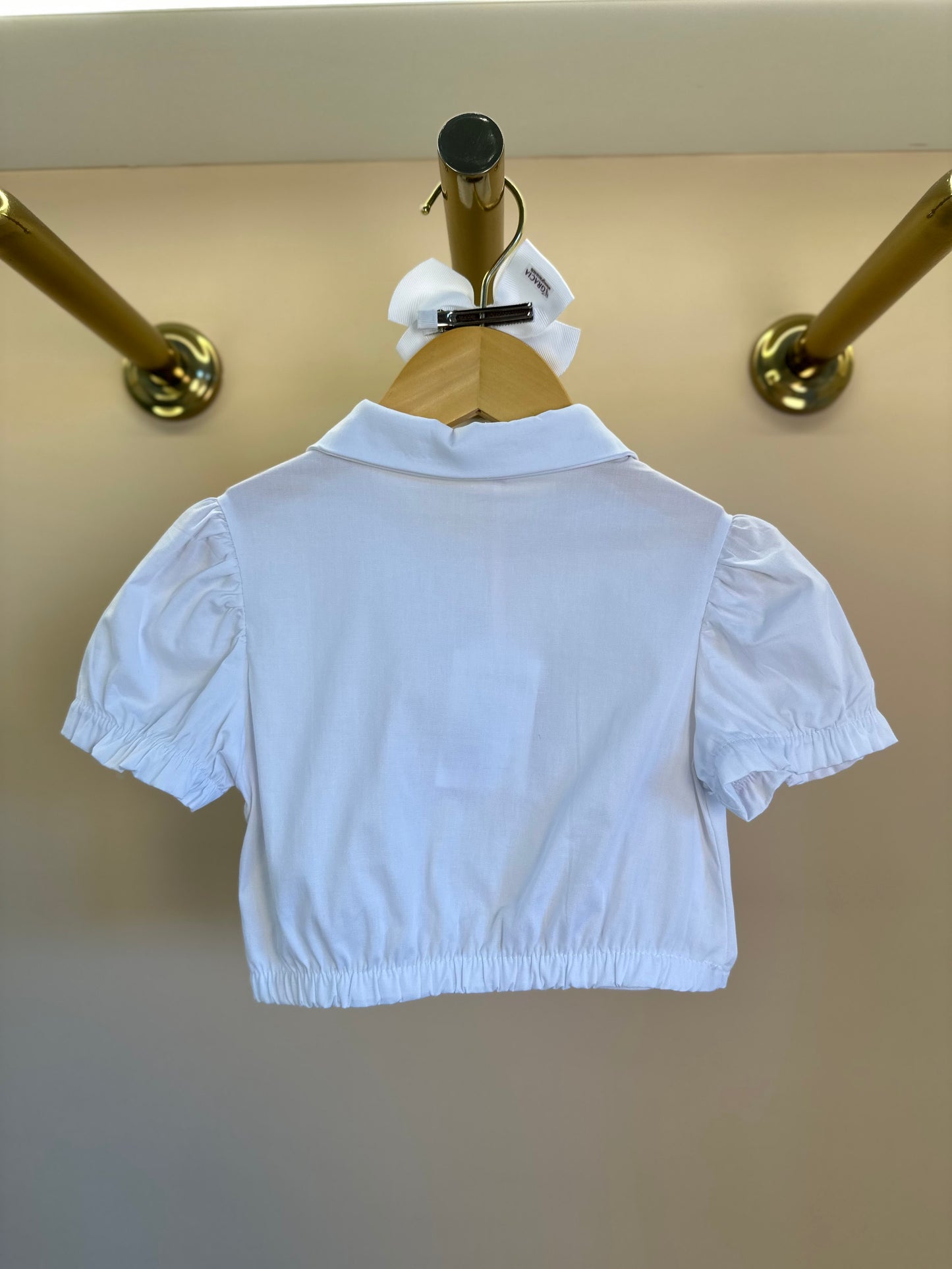 Camisa Infantil Algodão Golda Bordada - Gabriela Aquarela