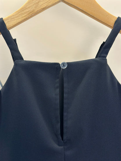 Vestido Infantil Alfaiataria Preto Lacinhos e Strass - Petit Cherie