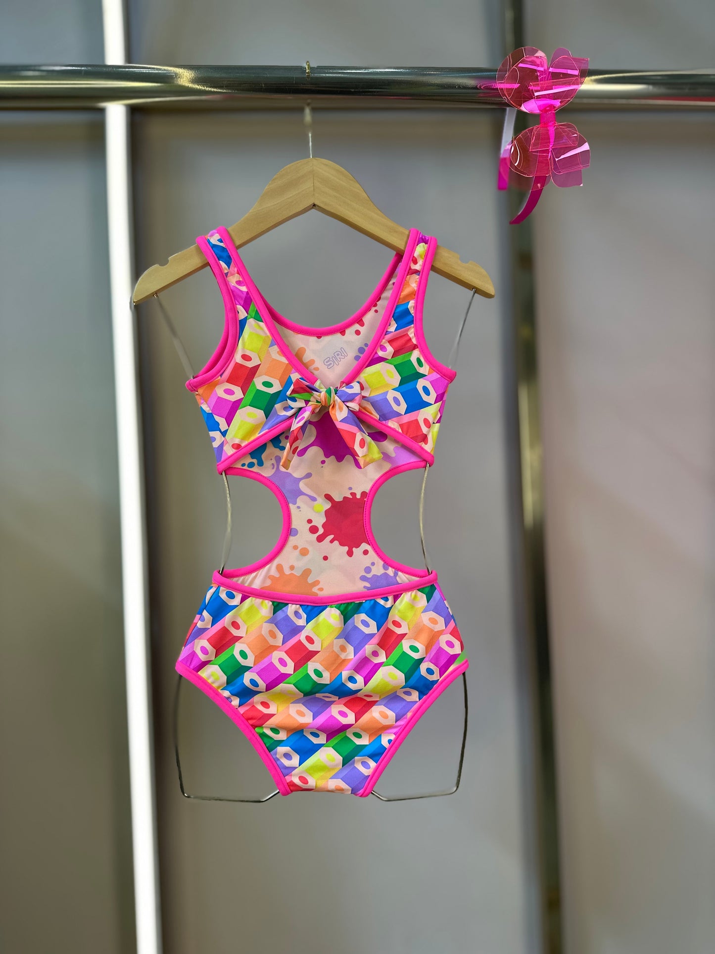 Maiô Infantil Carol Dupla Face Colorir - Siri Kids