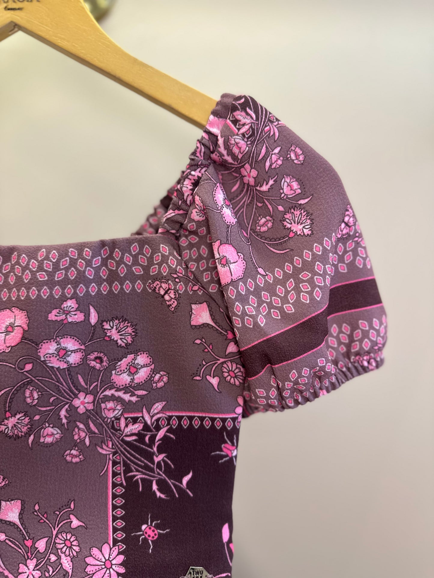 Conjunto Teen Bata Estampada Floral e Short-Saia Floral - Two In