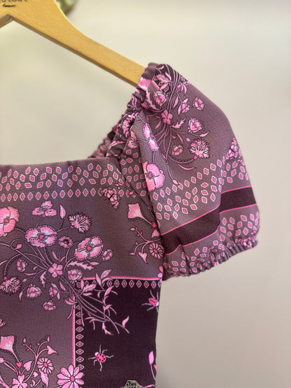 Conjunto Teen Bata Estampada Floral e Short-Saia Floral - Two In