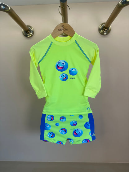 Conjunto Bebê Blusa de Proteção e Sunga Murilo Bubble - Siri Kids