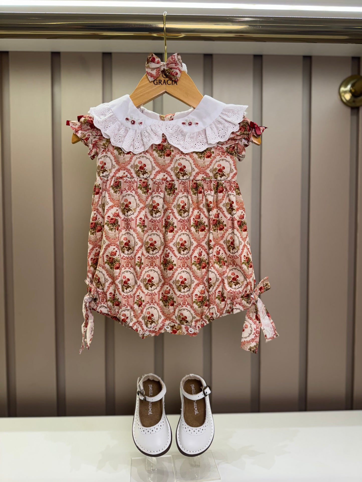 Pimpão Bebê Floral Provençal Gola Estampada - Roana