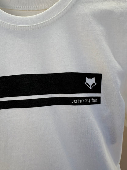 Conjunto Infantil Camiseta Listrada Preta e Bermuda Total Black - Little Johnny