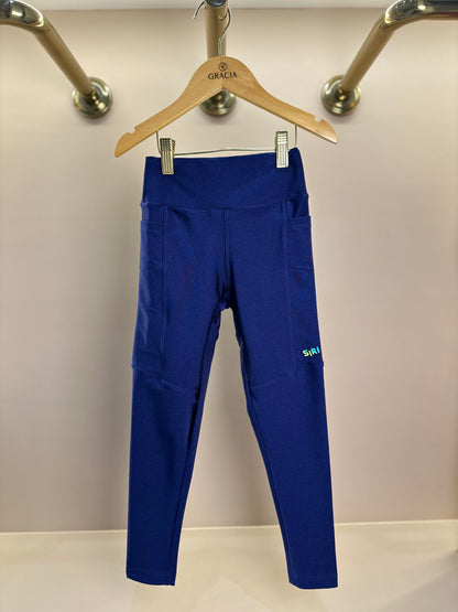 Legging Fuseau Infantil Soraia Trilobal Marinho - Siri Sport