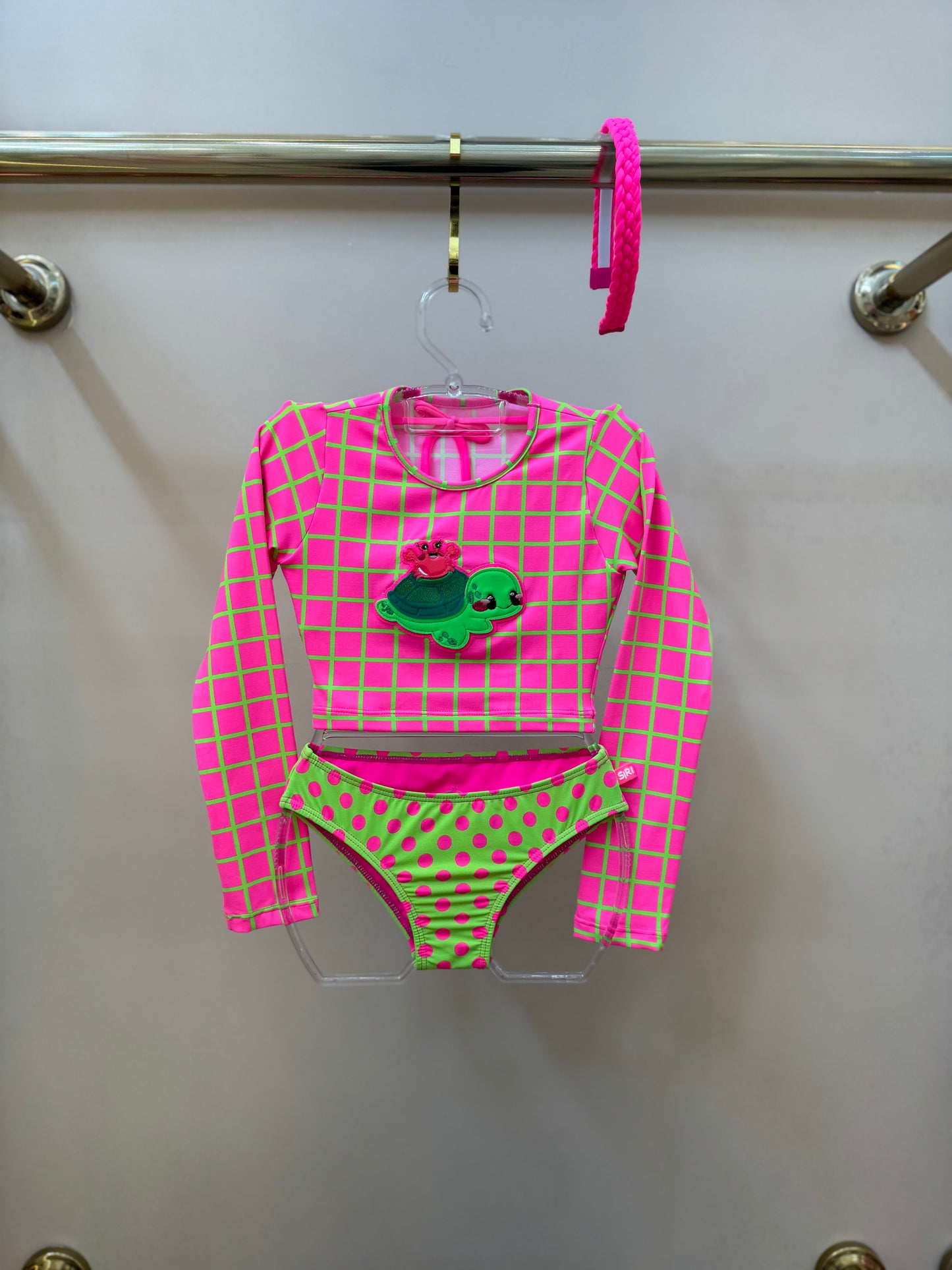 Biquíni Infantil Cropped ML Lara Aplic Est Turtle - Siri Kids
