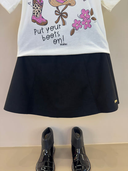 Conjunto Infantil Blusa Rodeo e Saia - Momi