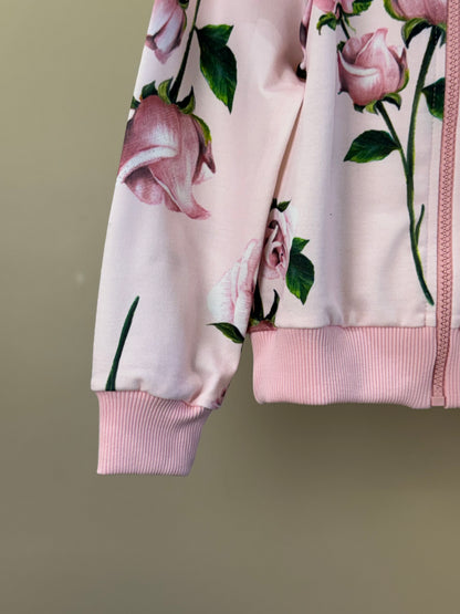 Casaco Infantil de Moletom Floral - Luluzinha