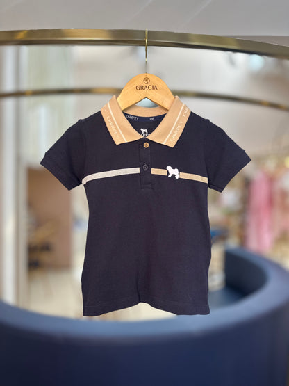 Polo Infantil Piquet Clássica Marinho - Charpey