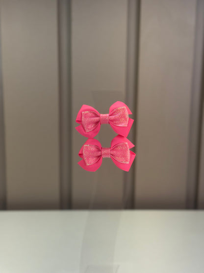 Laço Infantil Special Boreal Rosa Fluor Parzinho P - Gracia