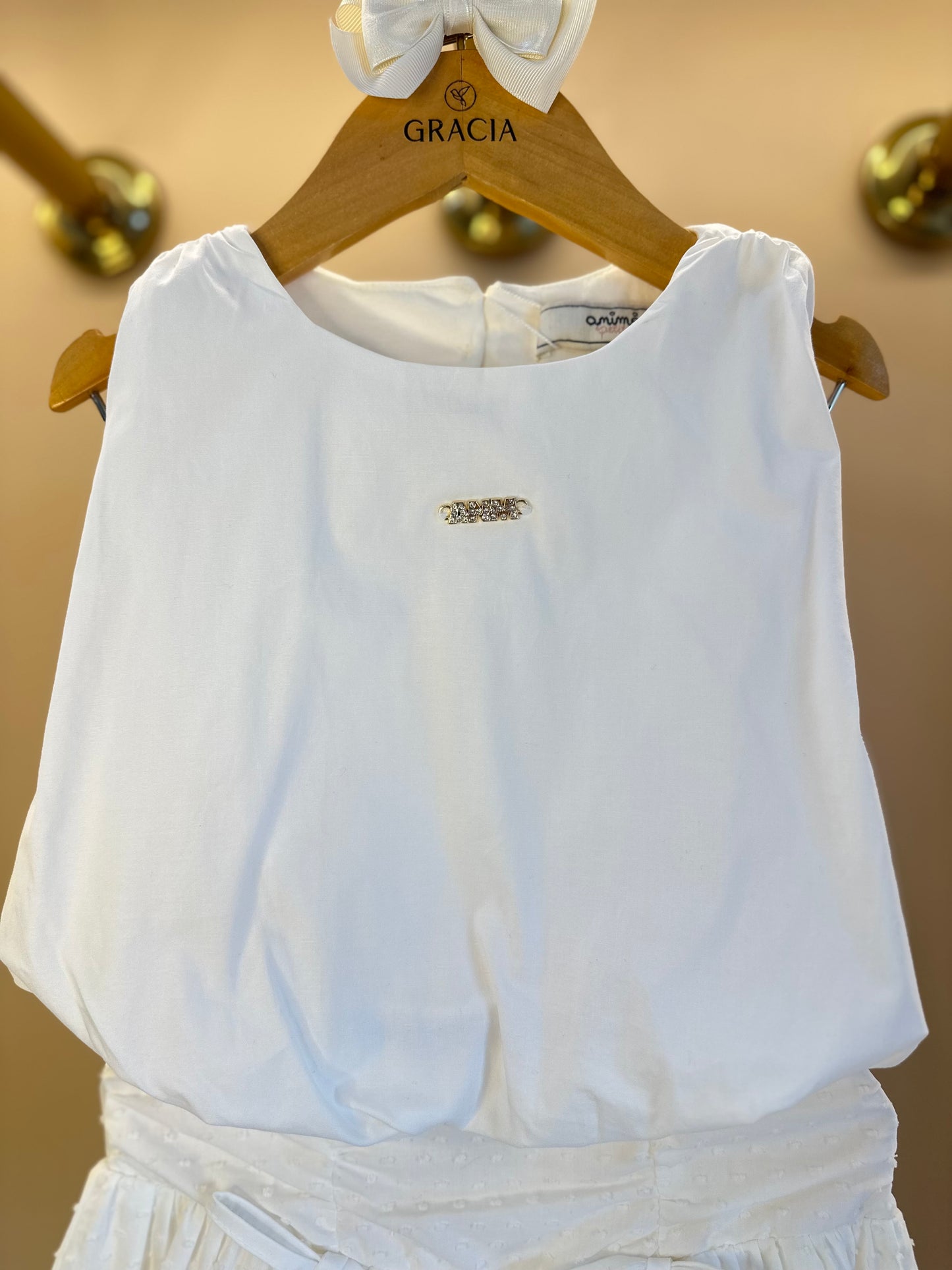 Conjunto Infantil Blusa Balonê e Saia Laise Multi Laços - Animê
