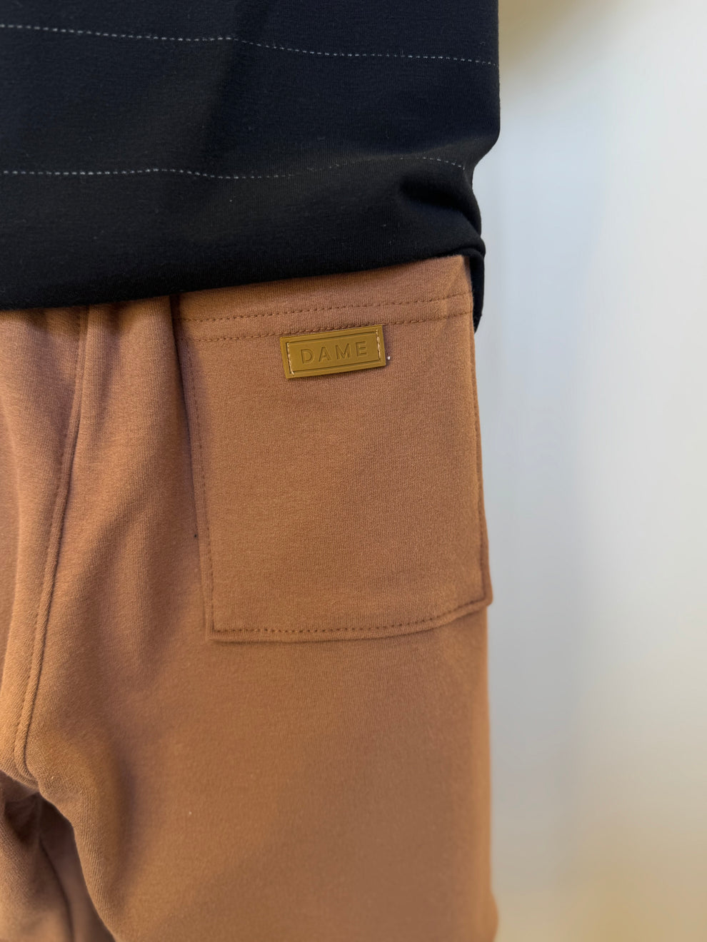 Bermuda Infantil Moletom Bolso Embutido Chocolate - Dame