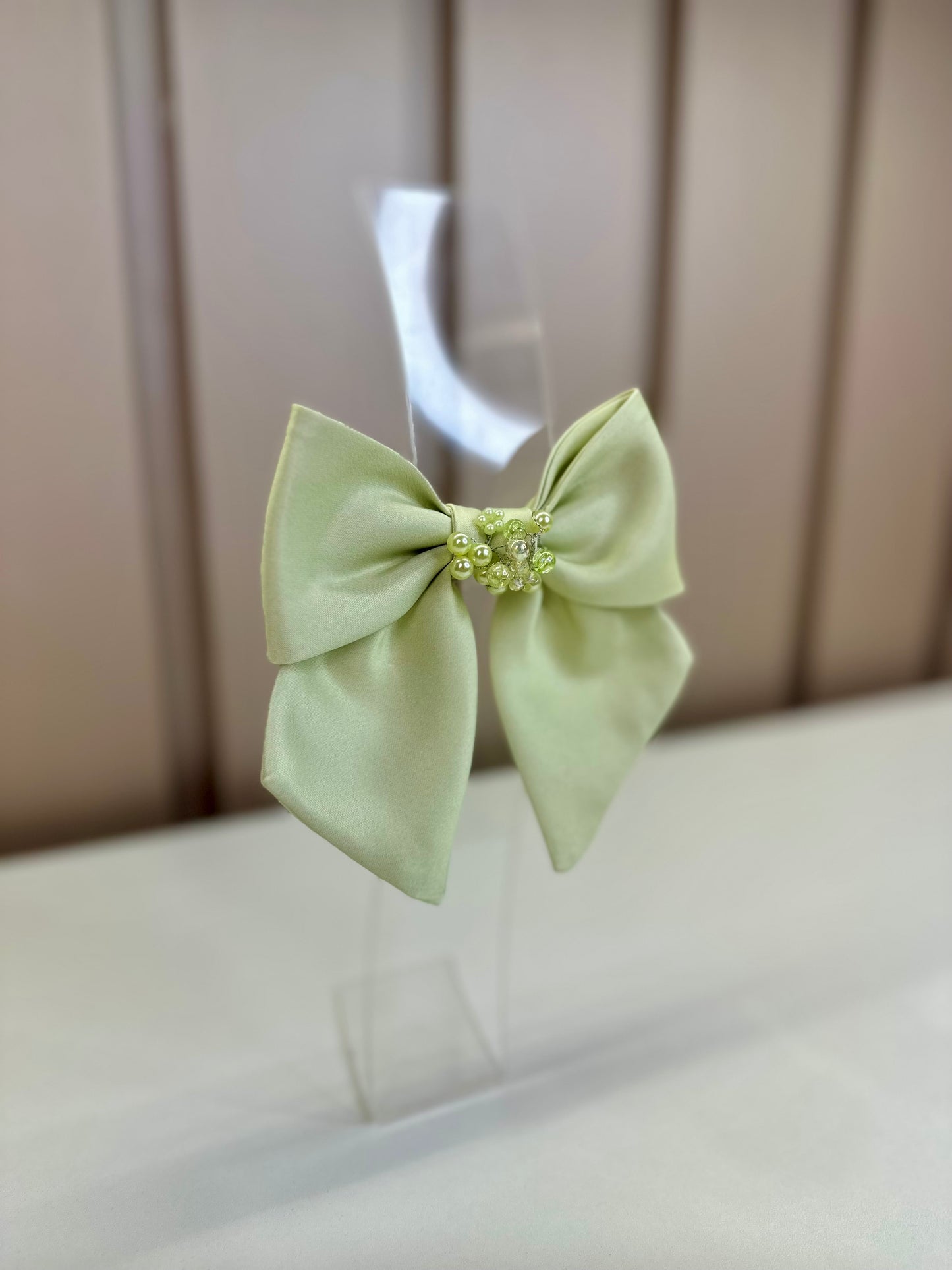 Laço Infantil Bouquet Flores Verde - Mio bebê