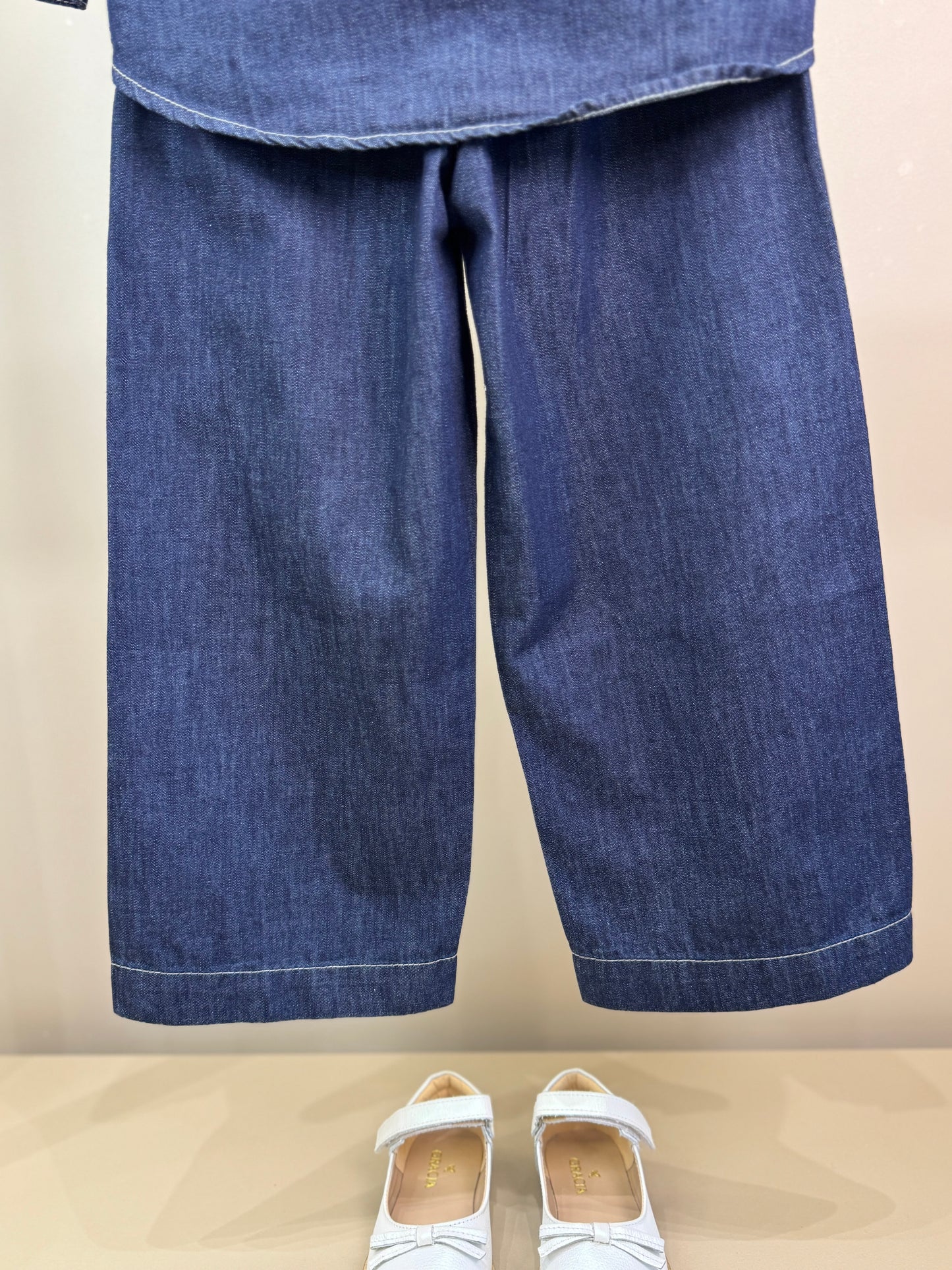 Conjunto Infantil Camisa e Calça Jeans & Cristais - Pituchinhus