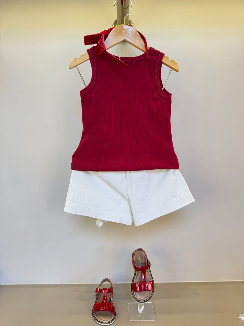 Saia-shorts Infantil Sarja Babadinho Bege - Pituchinhus