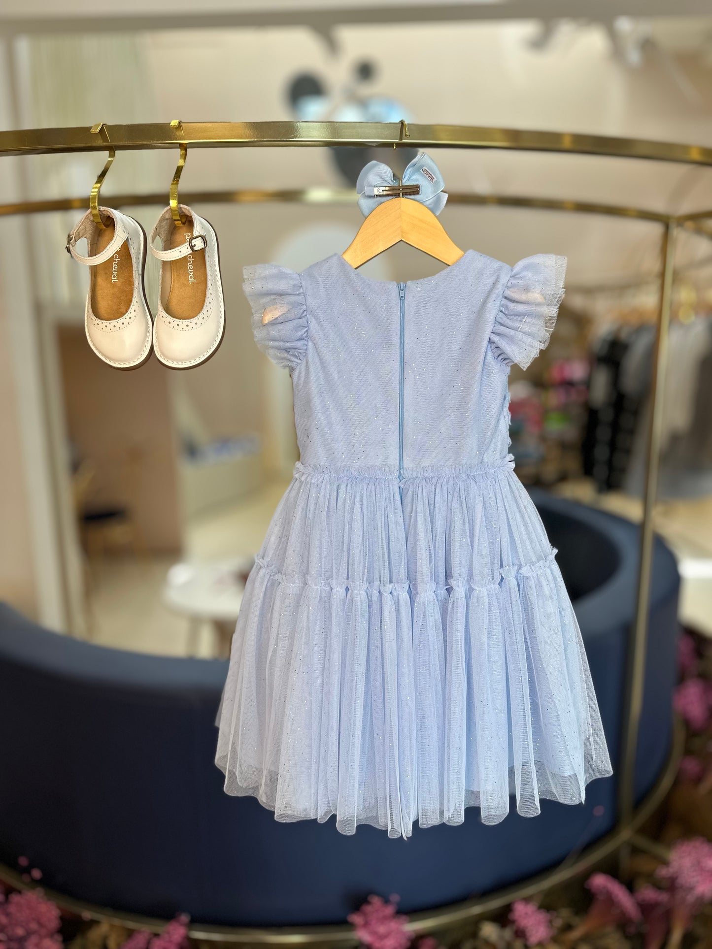 Vestido Infantil de Festa Squad Blue - Petit Cherie