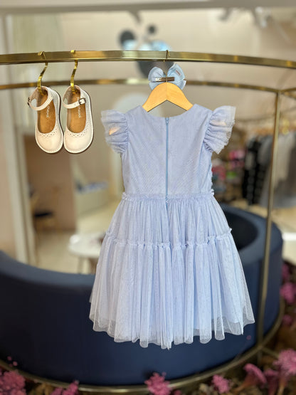 Vestido Infantil de Festa Squad Blue - Petit Cherie