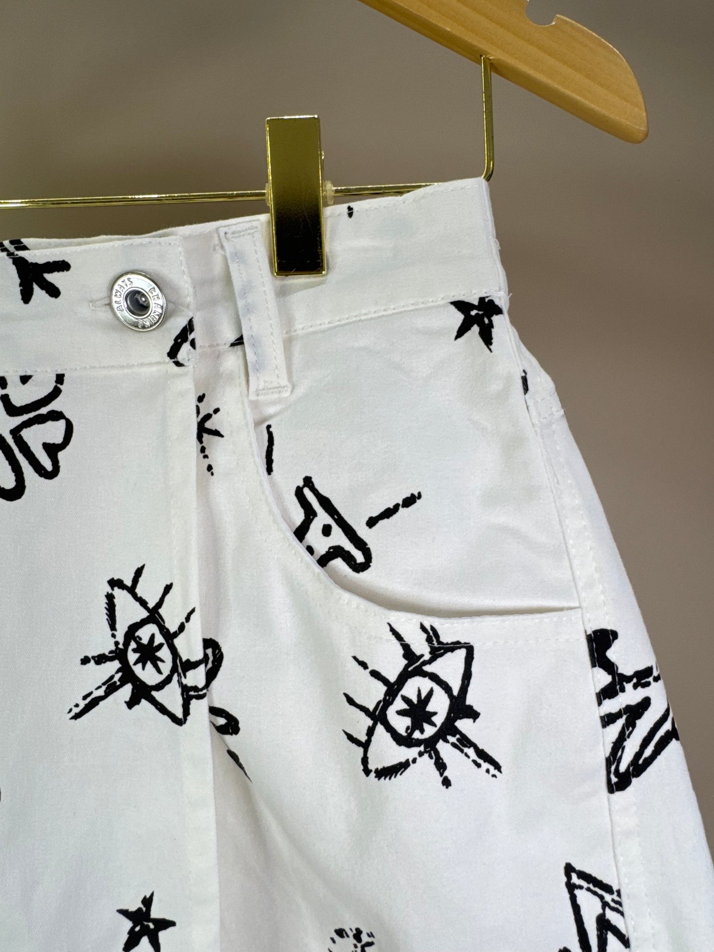 Shorts-saia Teen Sarja Star Off White - Two In