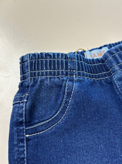 Calça Jeans Bebê Skinny Elastano Marinho - Dame