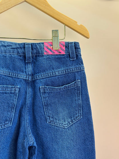 Calça infantil Wide Leg Jeans - Um Mais Um