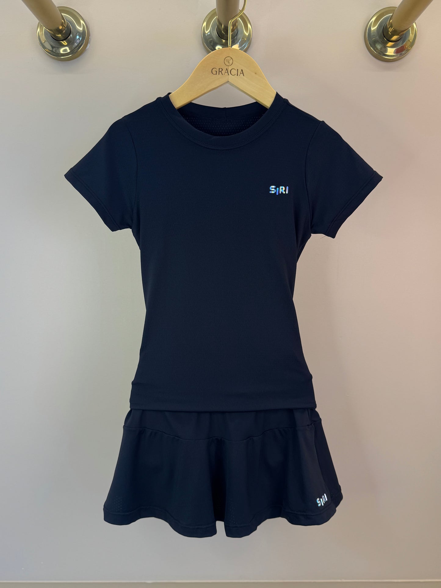 Conjunto Infantil Blusa Maria New Trip e Saia-short Larissa New Trip Básico Preto - Siri Sport