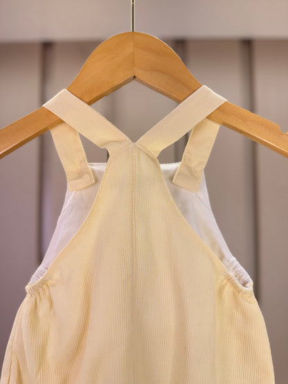 Jardineira Bebê Revelação Girafa - Roana