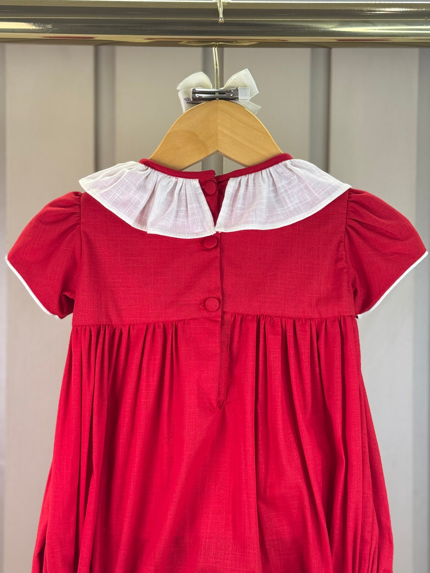 Pimpão Bebê Clássico Algodão Amelie Vermelho - Gracia