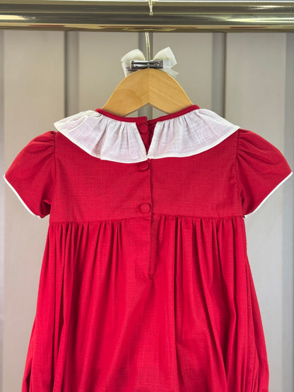 Pimpão Bebê Clássico Algodão Amelie Vermelho - Gracia