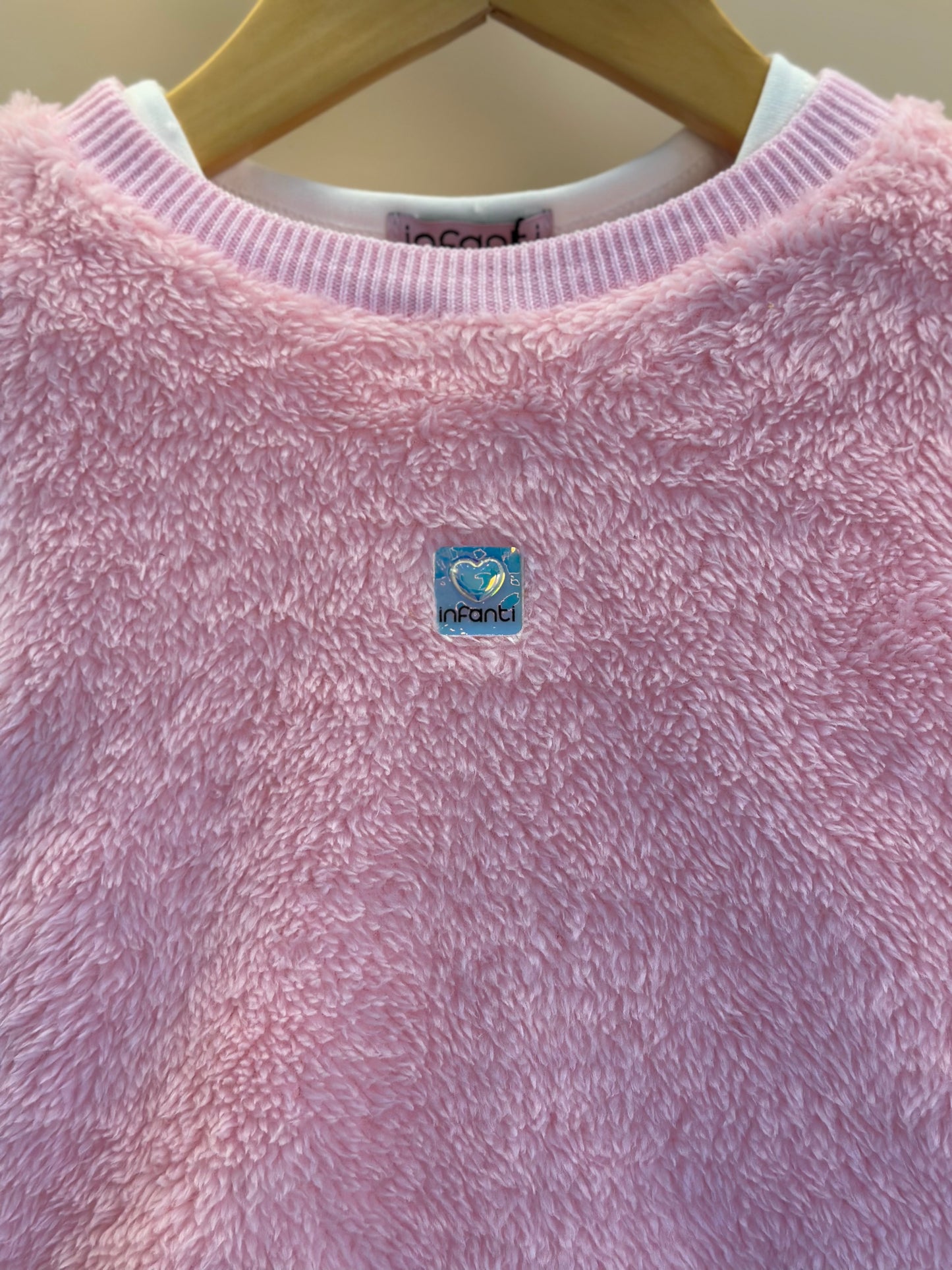 Conjunto Trio Blusa ML Off White, Colete Rosa e Saia Bege - Infanti