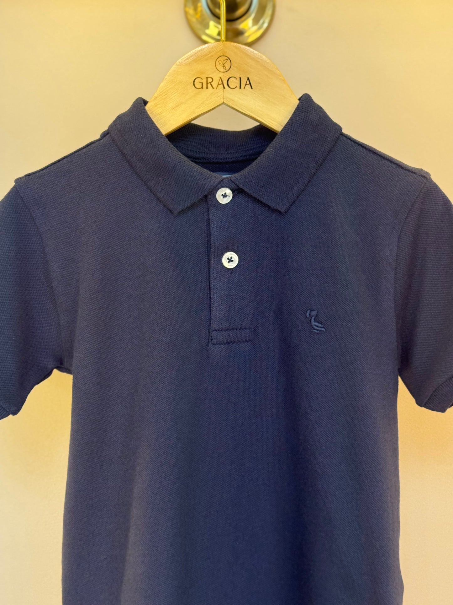 Polo Infantil Piquet Marinho - Dudes