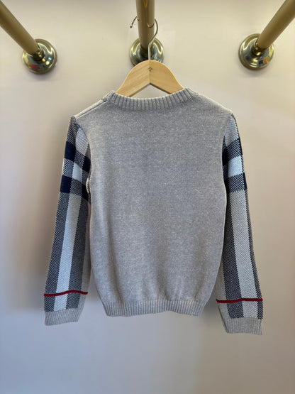 Blusa Bebê Tricot Clássico Jacquard Bege - Um Mais Um