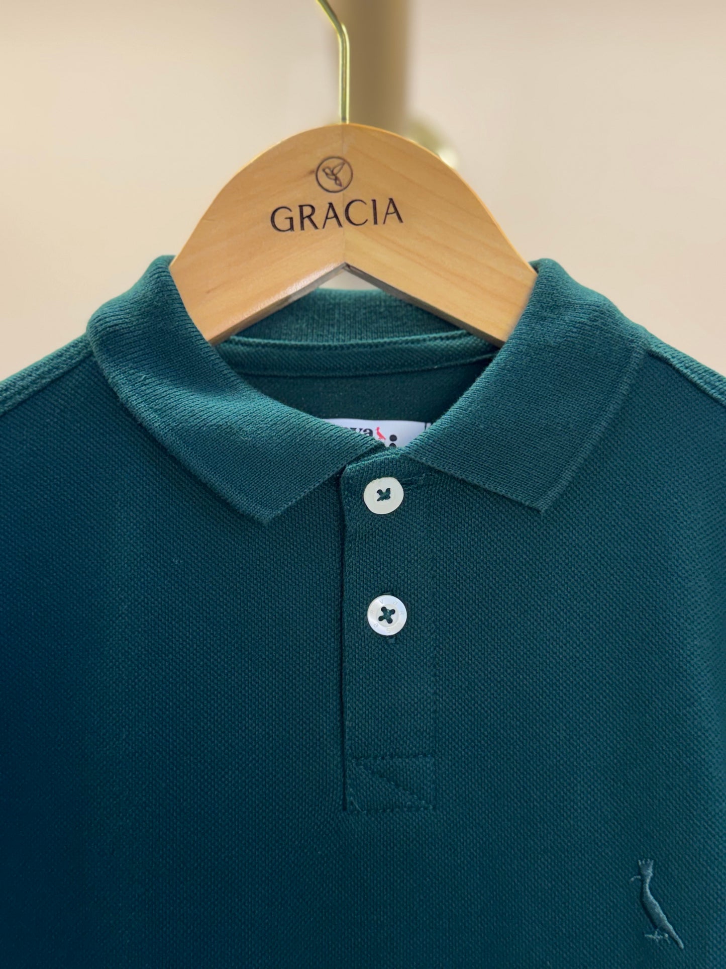 Polo Infantil Piquet Básica Verde - Reserva Mini